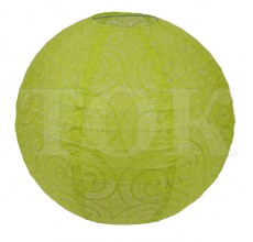 Бумажный фонарик с рисунком лимонный 25 см. 0924-37